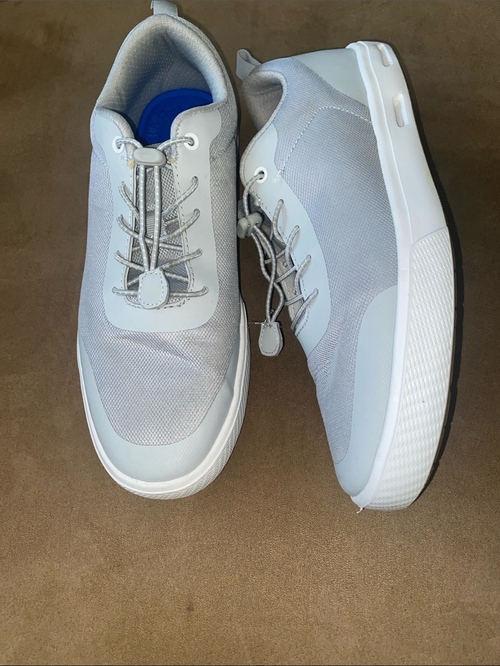 Maui and Sons Men's Lightweight Casual Sneakers - White/Light Gray